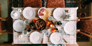 Table Set for Gathering of Friends